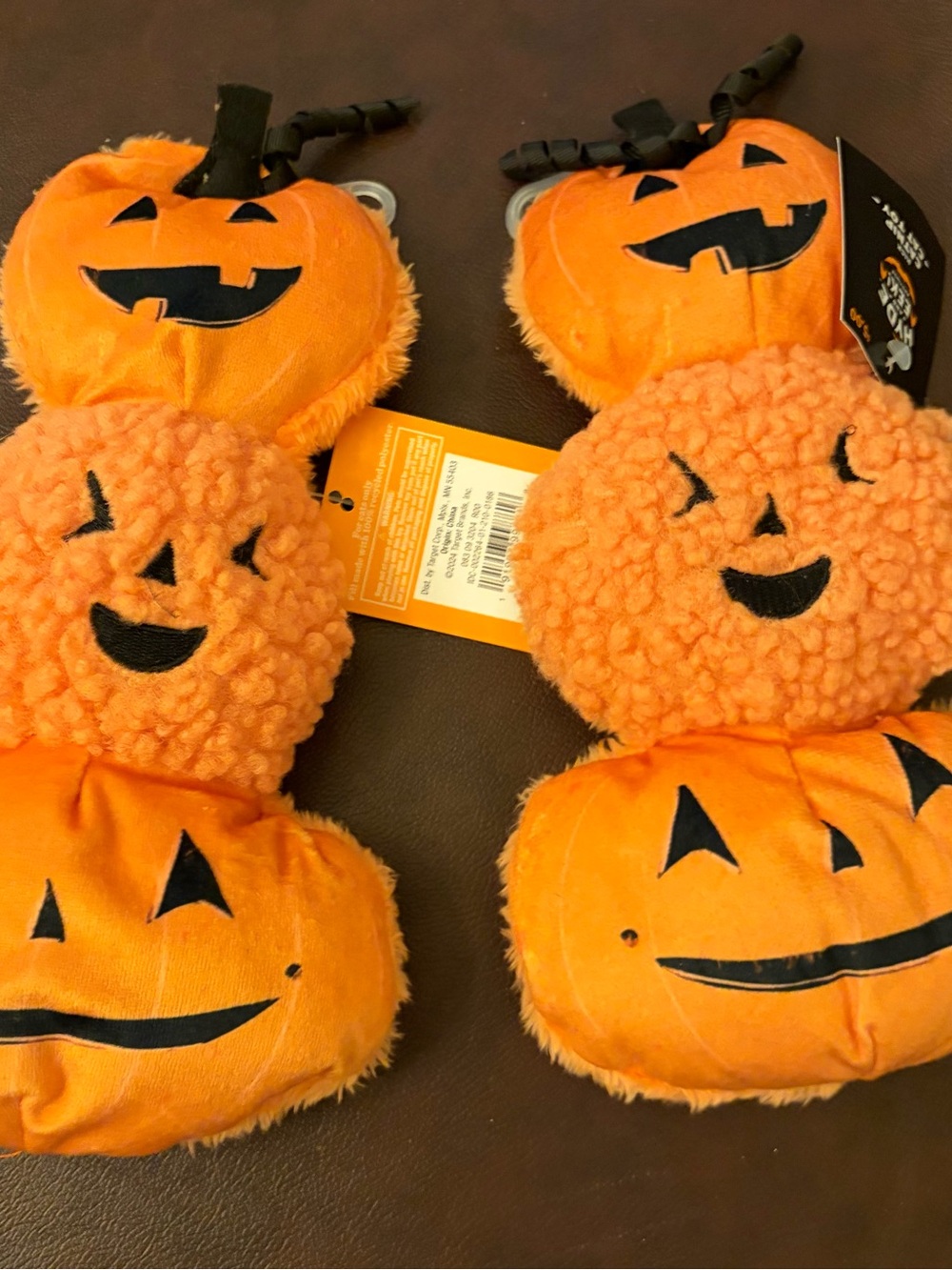 2 for $10  cats nip Halloween Pumpkin Plush  Accessory - Orange